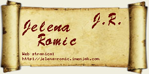 Jelena Romić vizit kartica